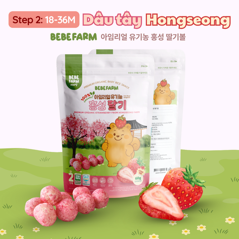  Bánh Ăn Dặm Bebefarm Hữu Cơ Organic 100% 