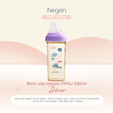  Bình sữa Hegen PPSU Hoạ Tiết - Purple 