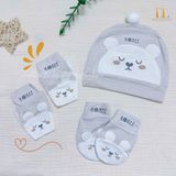  HRNEE - Set pk mũ bao tay chân Teddy 