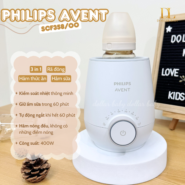  Philips Avent Premium - Máy hâm sữa và thức ăn cao cấp SCF358/00 