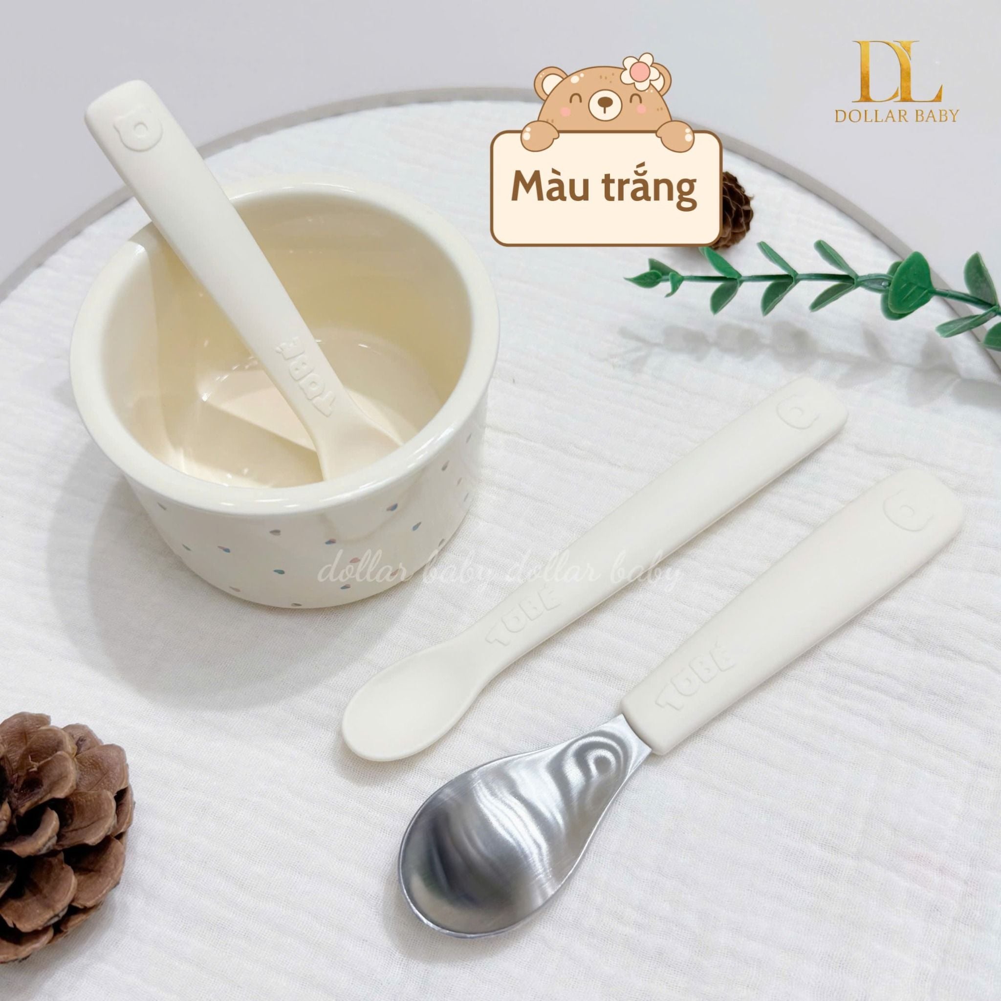  Bộ 3 Thìa Ăn Dặm Silicone Tobe MS 3211 
