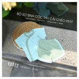  HRNEE - Bộ Sơ Sinh Cộc Tay Cài Chéo Petit 