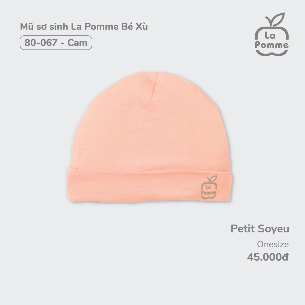  LA POMME - Mũ sơ sinh bé xù 
