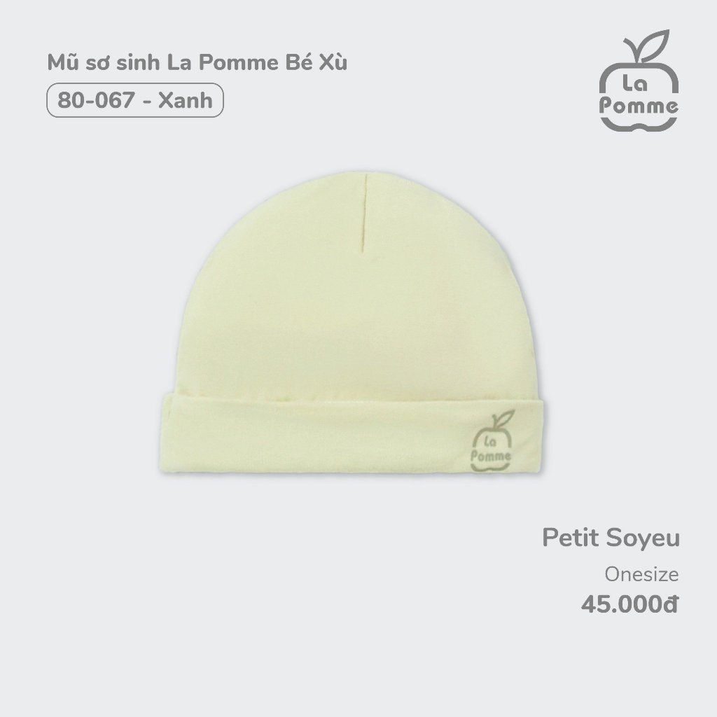  LA POMME - Mũ sơ sinh bé xù 