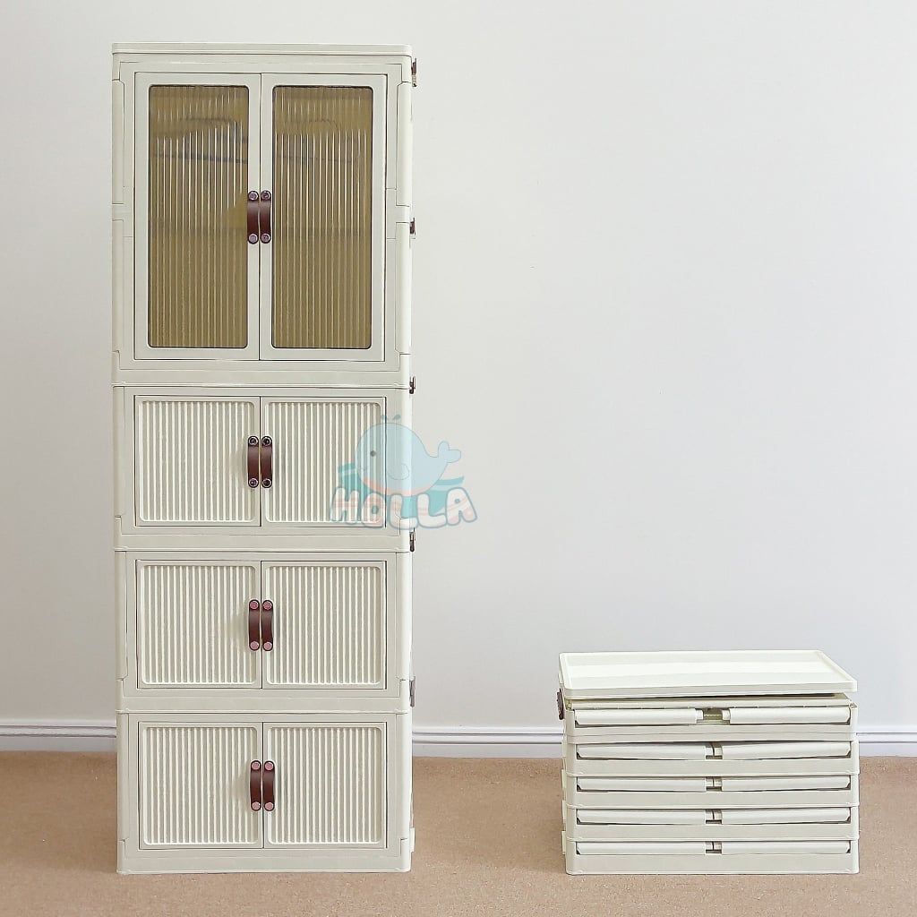  Tủ Nhựa 4 Tầng Gấp Gọn Holla - 09215 