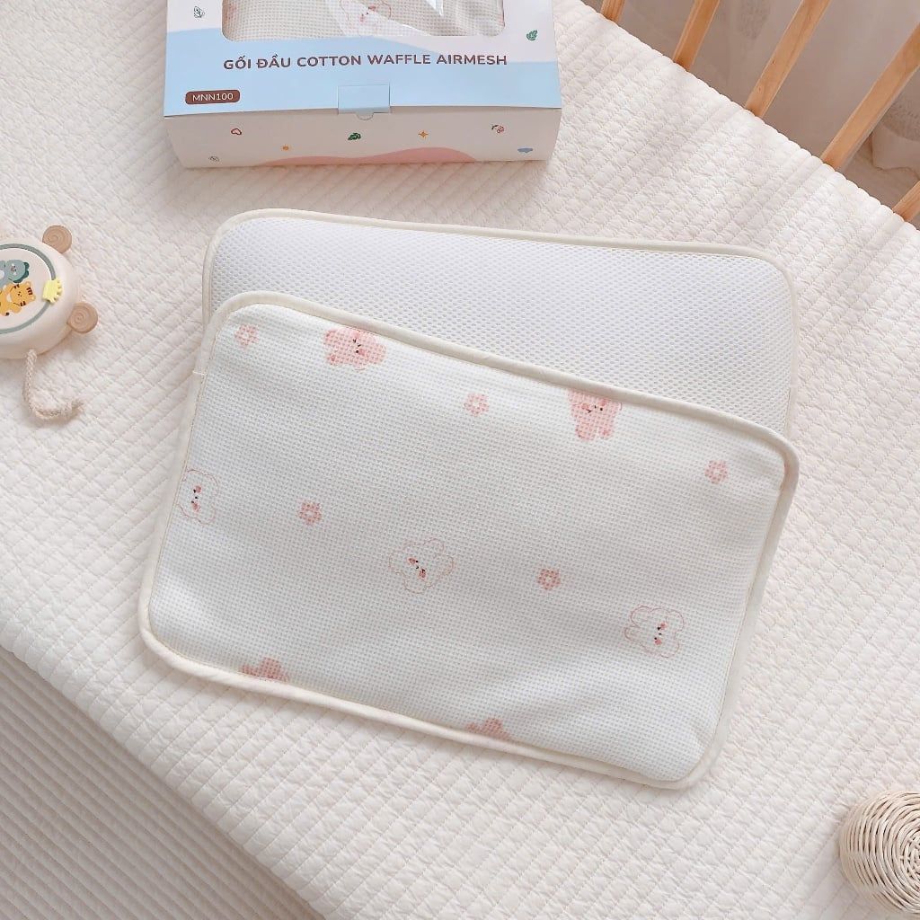 Gối Đầu Thêu Airmesh Cotton Monona 