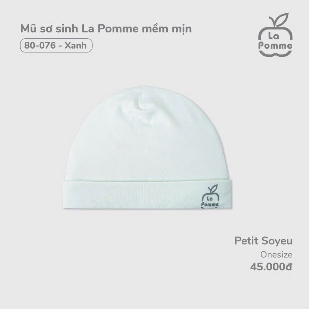  LA POMME - Mũ sơ sinh mềm mịn 