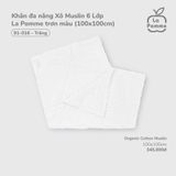  Khăn Đa Năng Xô Muslin 6 Lớp La Pomme Hoạ Tiết ( 100 x 100 ) 
