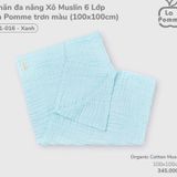  Khăn Đa Năng Xô Muslin 6 Lớp La Pomme Hoạ Tiết ( 100 x 100 ) 