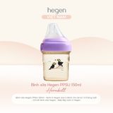  Bình sữa Hegen PPSU Hoạ Tiết - Purple 