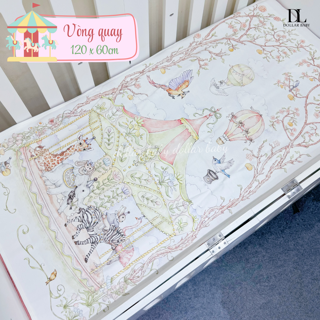  Thảm Nằm 4 Lớp Chống Thấm Bubble Tree ( 60 x 120cm ) 