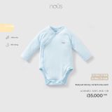  NOUS - Bodysuit dài tay cài lệch 0m 