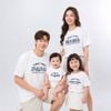  Áo Thun Trắng First Time PAPA MAMA EVERYTHING 