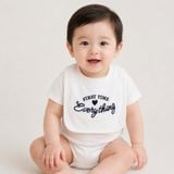  Áo Thun Trắng First Time PAPA MAMA EVERYTHING 
