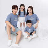  Áo Thun Xanh Oh PAPA - MAMA - BABE 