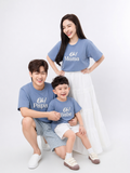  Áo Thun Xanh Oh PAPA - MAMA - BABE 