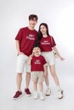  Áo Thun Đỏ Oh PAPA - MAMA - BABY 