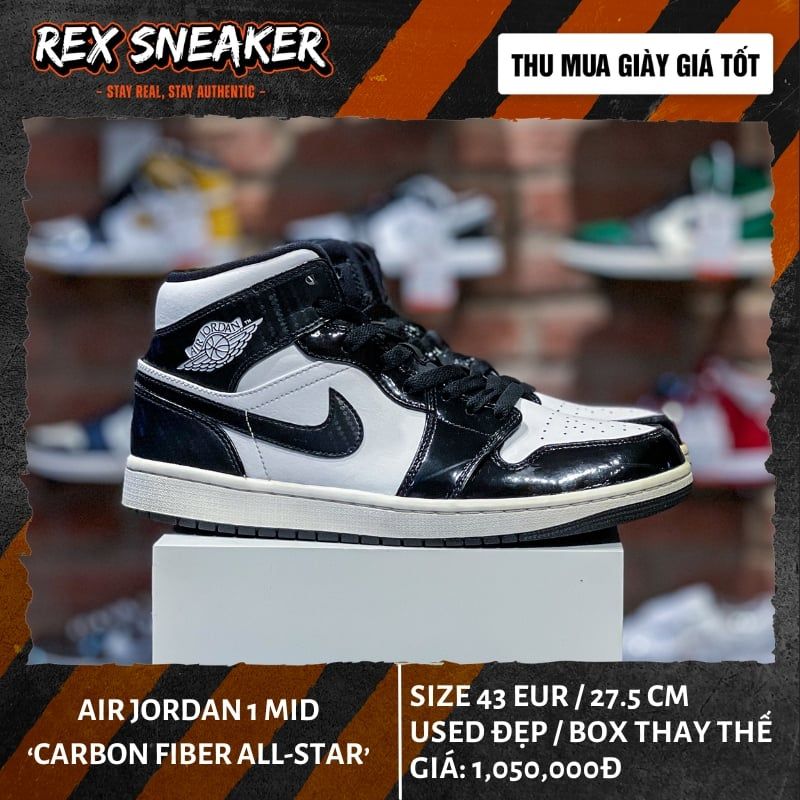 Giày Jordan Jordan Mid All Star Black White Nike Air Jordan Mid