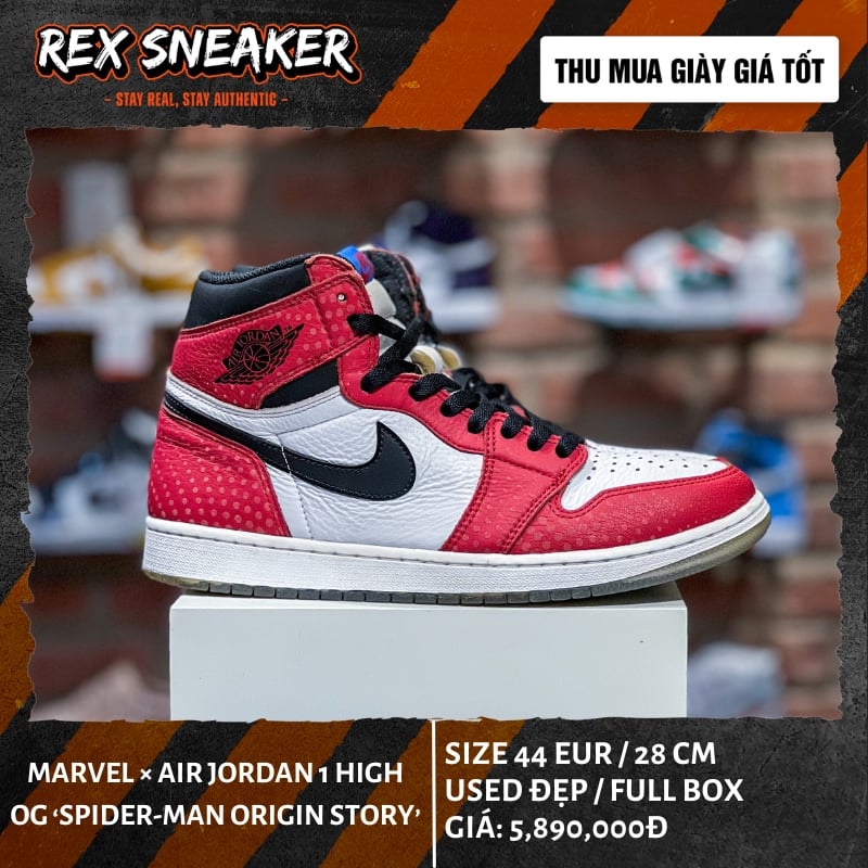 Marvel × Nike Air Jordan 1 High OG Spider-Man Origin Story [555088