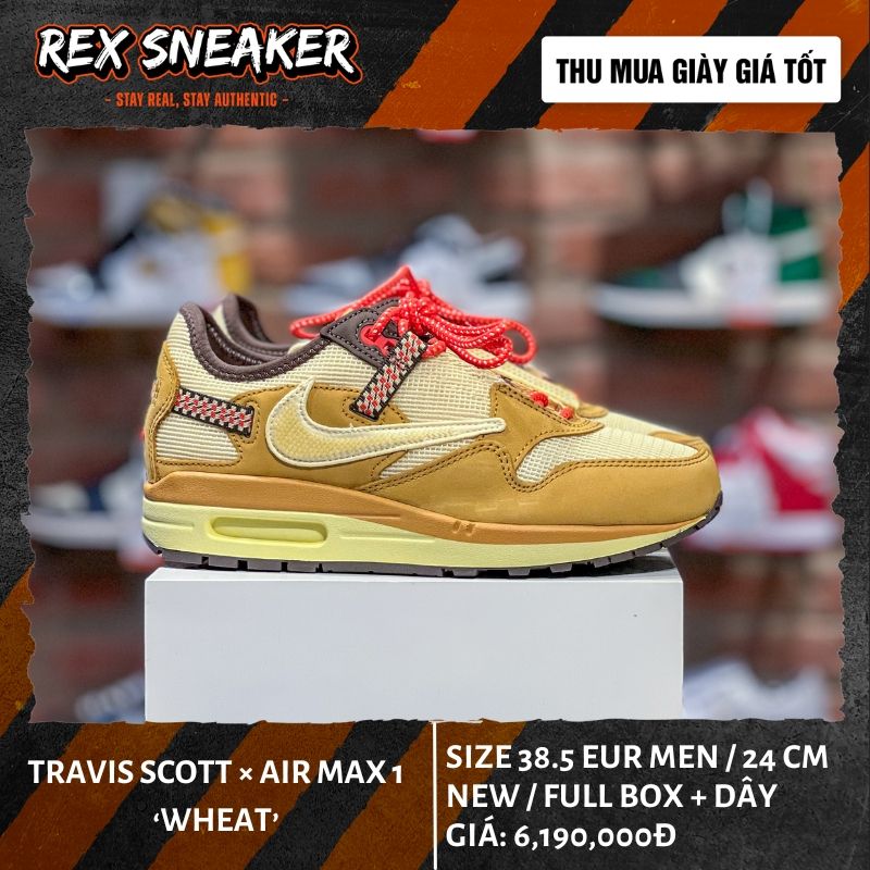 Giày Nike Air Max Day 214 Travis Scott × Nike Air Max Wheat