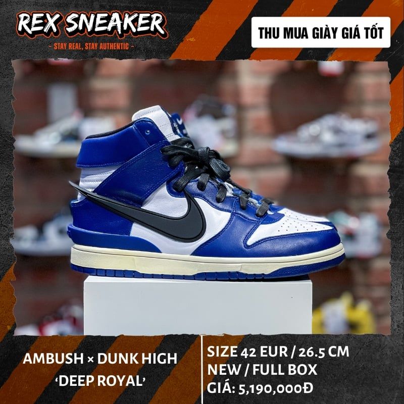 Ambush × Nike Dunk High Deep Royal [CU7544-400] – Rex Sneaker