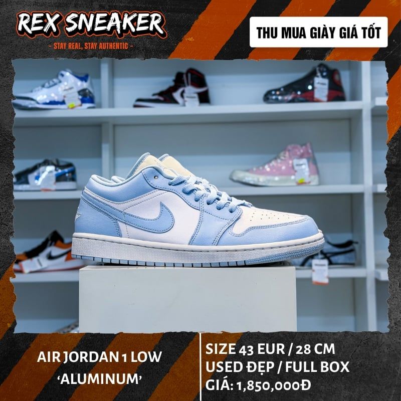 Nike Air Jordan 1 Low Aluminum – Rex Sneaker