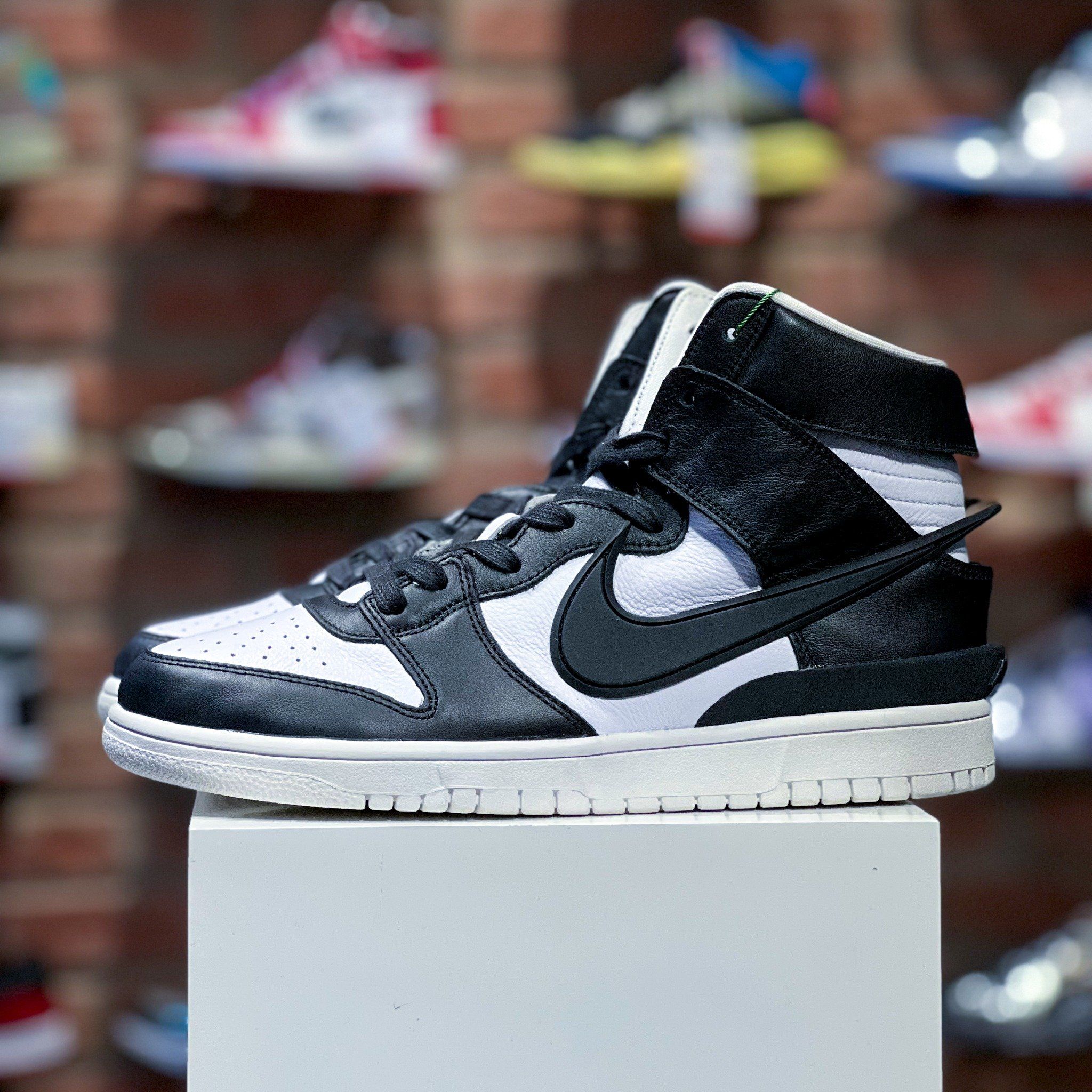 men ambush x nike dunk high black white