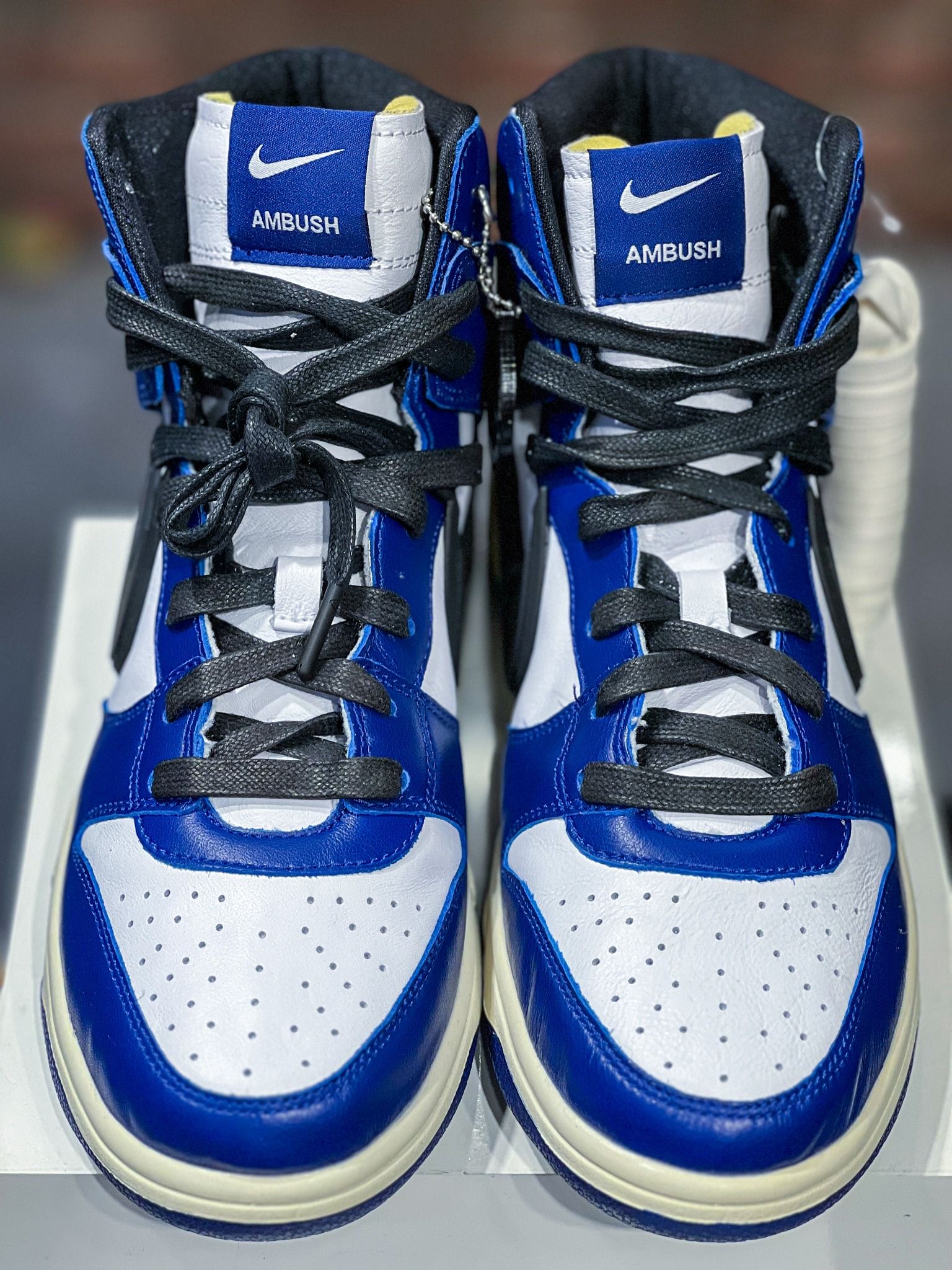 Nike ナイキ×AMBUSH ダンク 白×青 AMBUSH Dunk スニーカー 白⁄青