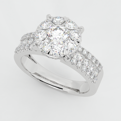 CLUSTER SOLITAIRE RING - NGP25137
