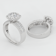 CLUSTER SOLITAIRE RING - NGP25137