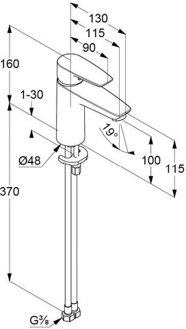 Vòi chậu nóng lạnh 342920575