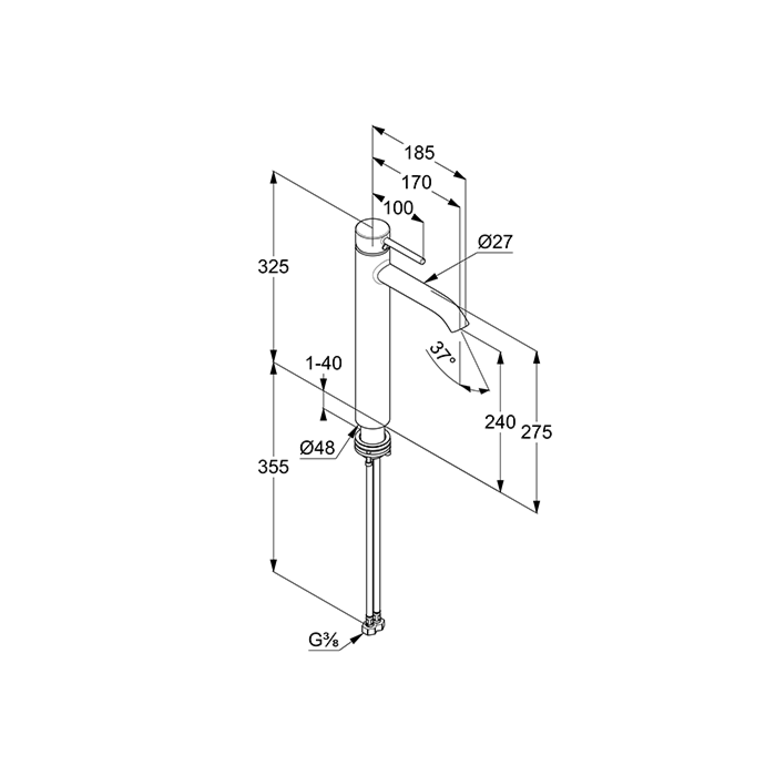 Vòi chậu nóng lạnh 382860576