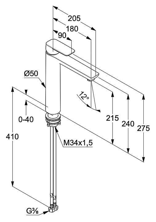 Vòi chậu nóng lạnh 402960575