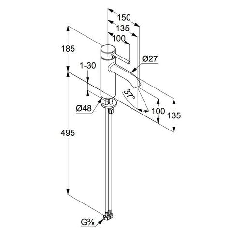 Vòi chậu nóng lạnh 382820576