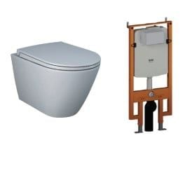 Bộ sản phẩm Bàn cầu treo tường và két nước âm tường RST23503A - NEOFS04RAK8C
