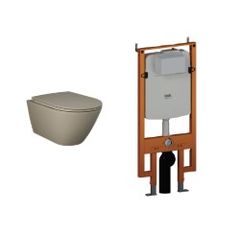 Bộ sản phẩm Bàn cầu treo tường và két nước âm RST23514A - NEOFS04RAK8C