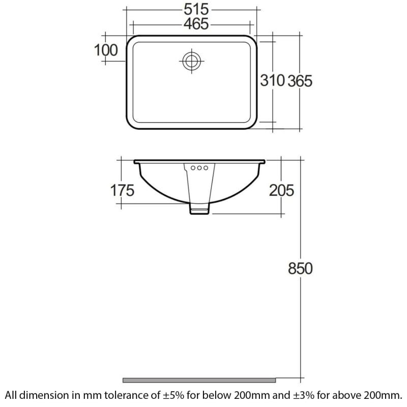 Chậu âm bàn RAK-CLEO OC143AWHA