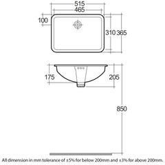 Chậu âm bàn RAK-CLEO OC143AWHA