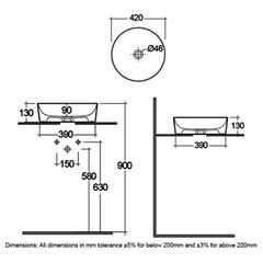 Chậu đặt bàn FEECT4200514A