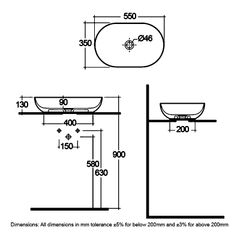 Chậu đặt bàn FEECT5500504A