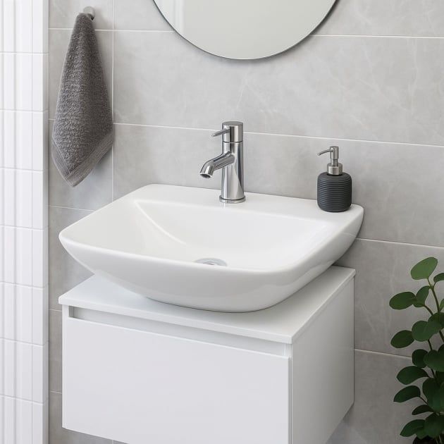 Chậu đặt bàn VARCT44201AWHA không lỗ thoát tràn