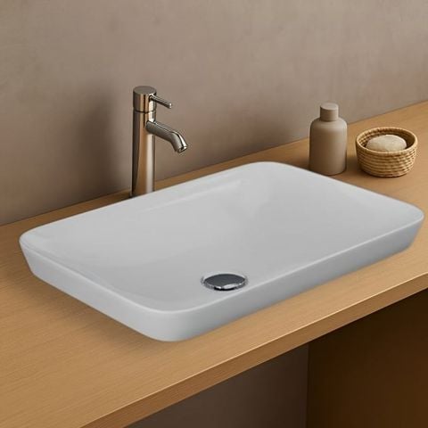 Chậu đặt bàn VARDI55500AWHA không lỗ thoát tràn