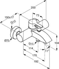 Củ sen tắm nóng lạnh RAK13102