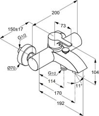 Củ sen tắm nóng lạnh RAK13102.GD1