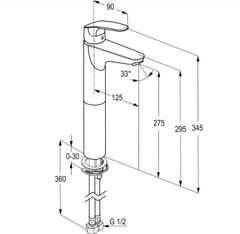 Vòi chậu nóng lạnh RAK17061