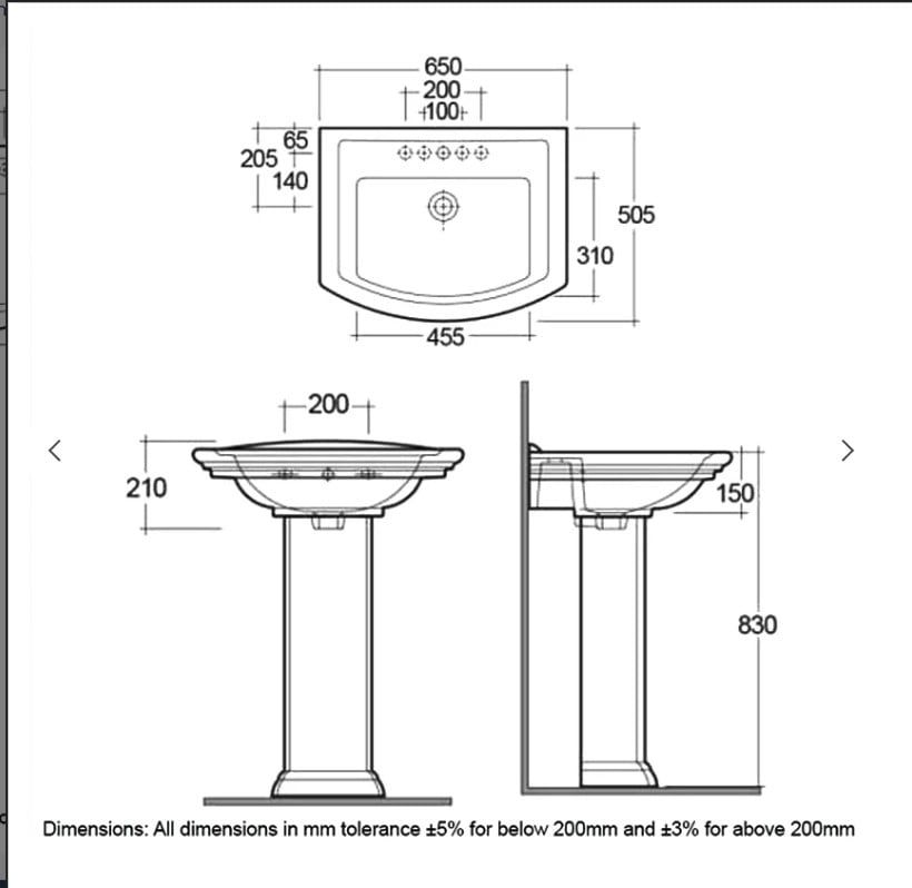 Chậu đặt sàn cổ điển RAK-WASHINGTON WT0102AWHA-WT0401AWHA có lỗ thoát tràn