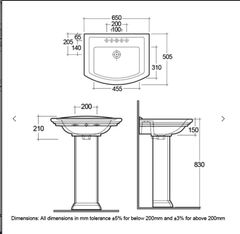 Chậu đặt sàn cổ điển RAK-WASHINGTON WT0102AWHA-WT0401AWHA có lỗ thoát tràn