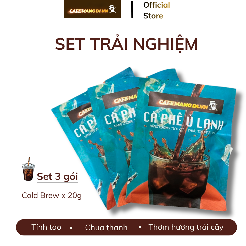  Set 3 gói Cold Brew (Dạng Túi Lọc Tiện Lợi) 