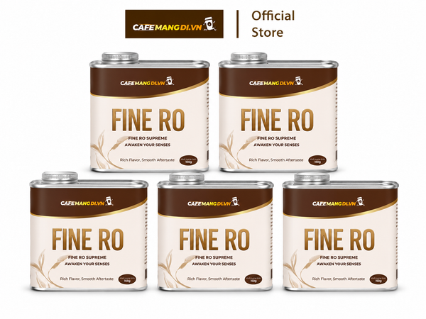 Cà phê FINE RO (100% Robusta Honey Lâm Đồng) - Hộp thiếc cao cấp 150g