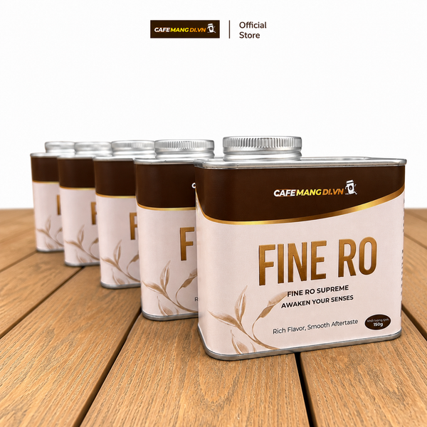 Cà phê FINE RO (100% Robusta Honey Lâm Đồng) - Hộp thiếc cao cấp 150g